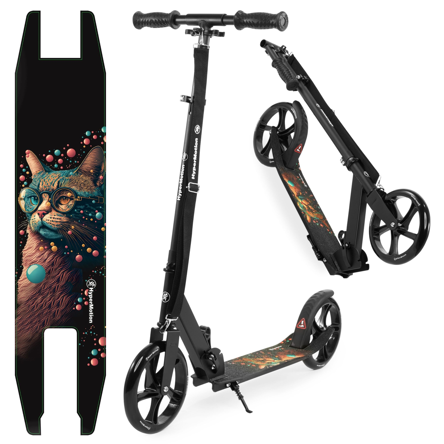 Kaksipyöräinen kaupunkiskootteri VIBE Black HyperMotion - 100kg