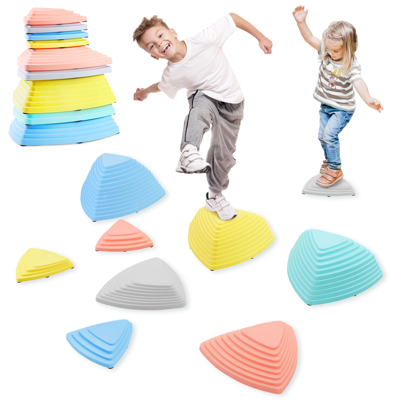 Värikkäät tasapainokivet - 9 kpl