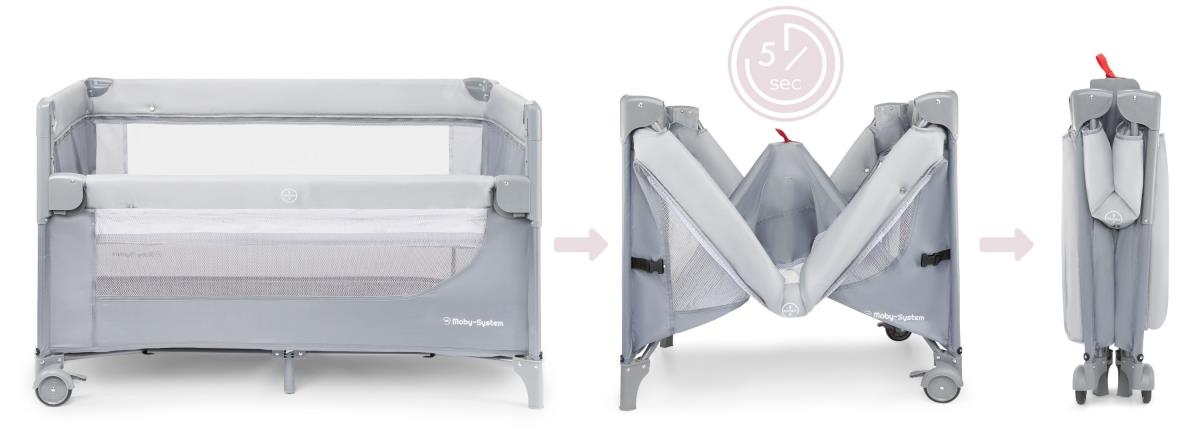 Tiiviisti 3-in-1 kantosänky, jossa on vaihtopöytä, patja ja kantolaukku