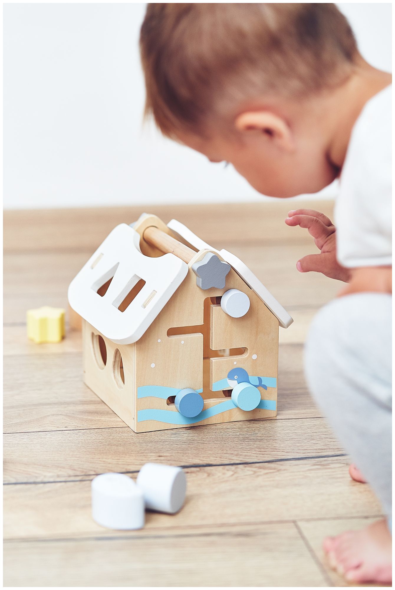 Sorter - opettavainen puutalo palikoilla