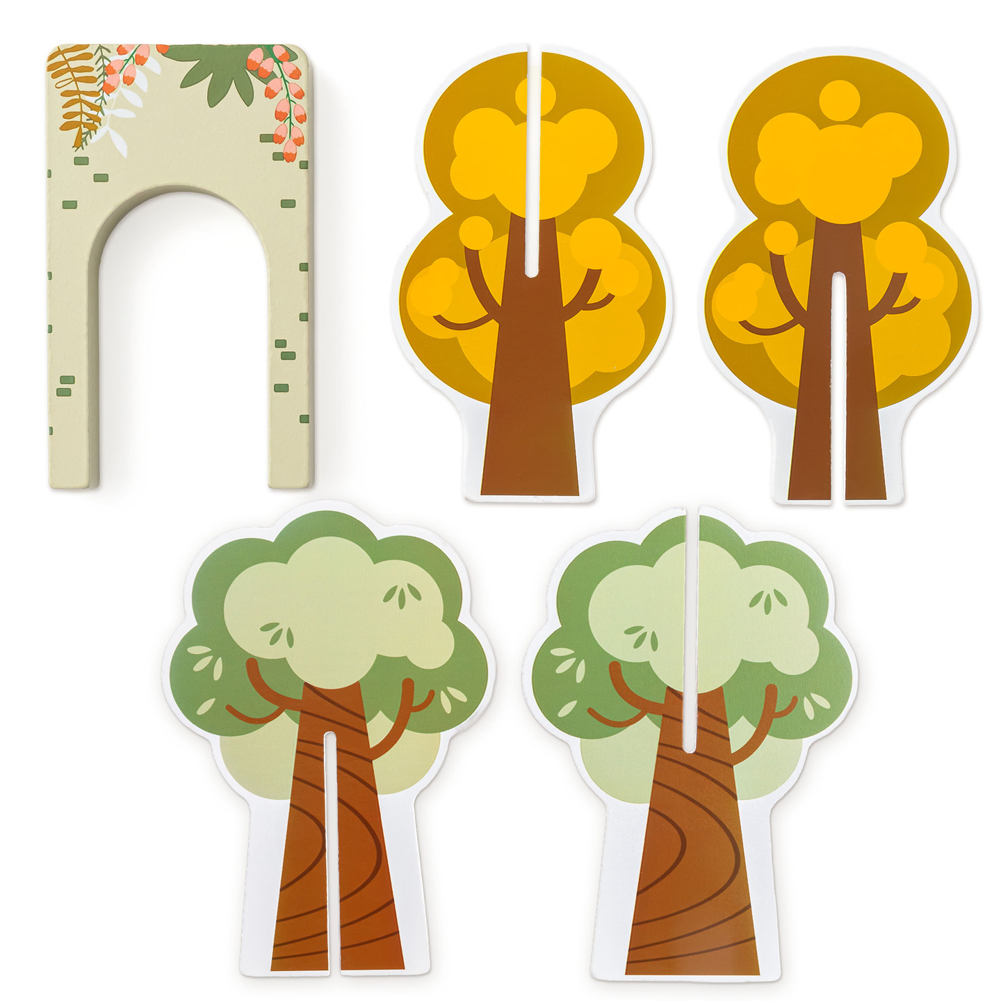 Puinen eläintarhan juna – palapeli, juna, raiteet, eläimet, silta, este