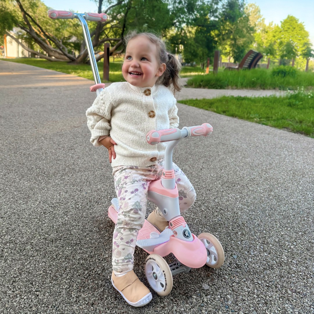 5in1 HyperMotion skootteri - vaaleanpunainen