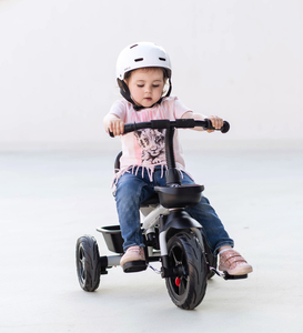 HyperMotion TOBI VECTOR kolmipyörä - ikuiset puhallettavat pyörät + työntötanko. Väri: vaaleanharmaa.