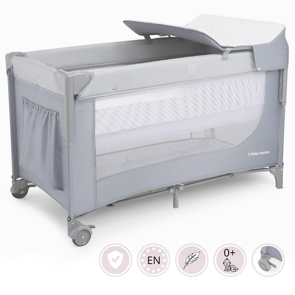 Tiiviisti 3-in-1 kantosänky, jossa on vaihtopöytä, patja ja kantolaukku