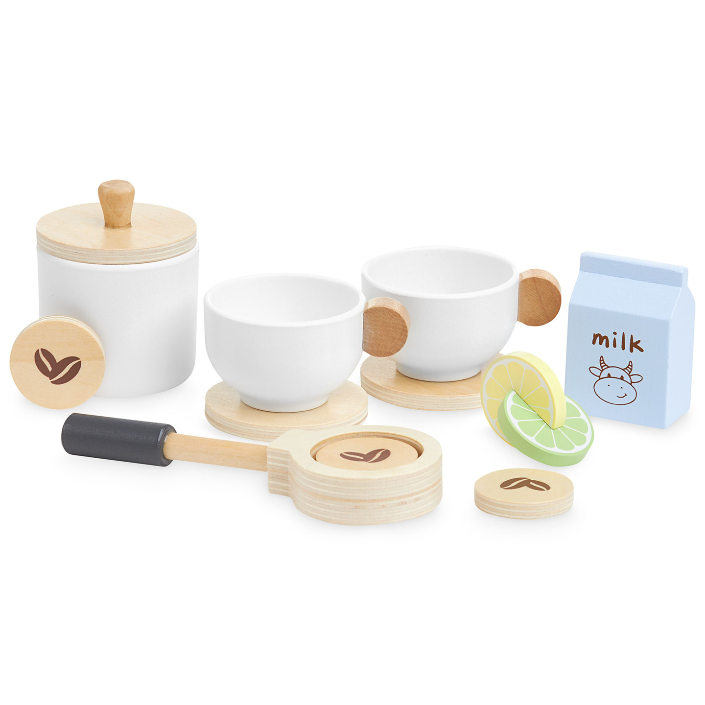 Puinen kahvin- ja teenkeitin lisävarusteineen - kahvila