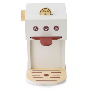 Puinen kapselikahvinkeitin - kahvila tarvikkeineen