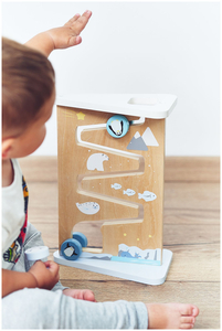 Puinen kaksipuolinen aistien käsittelytaulu