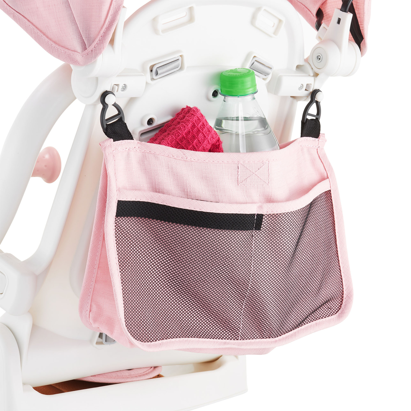 8in1 monitoiminen kolmipyörä TOBI FOREST - vaaleanpunainen