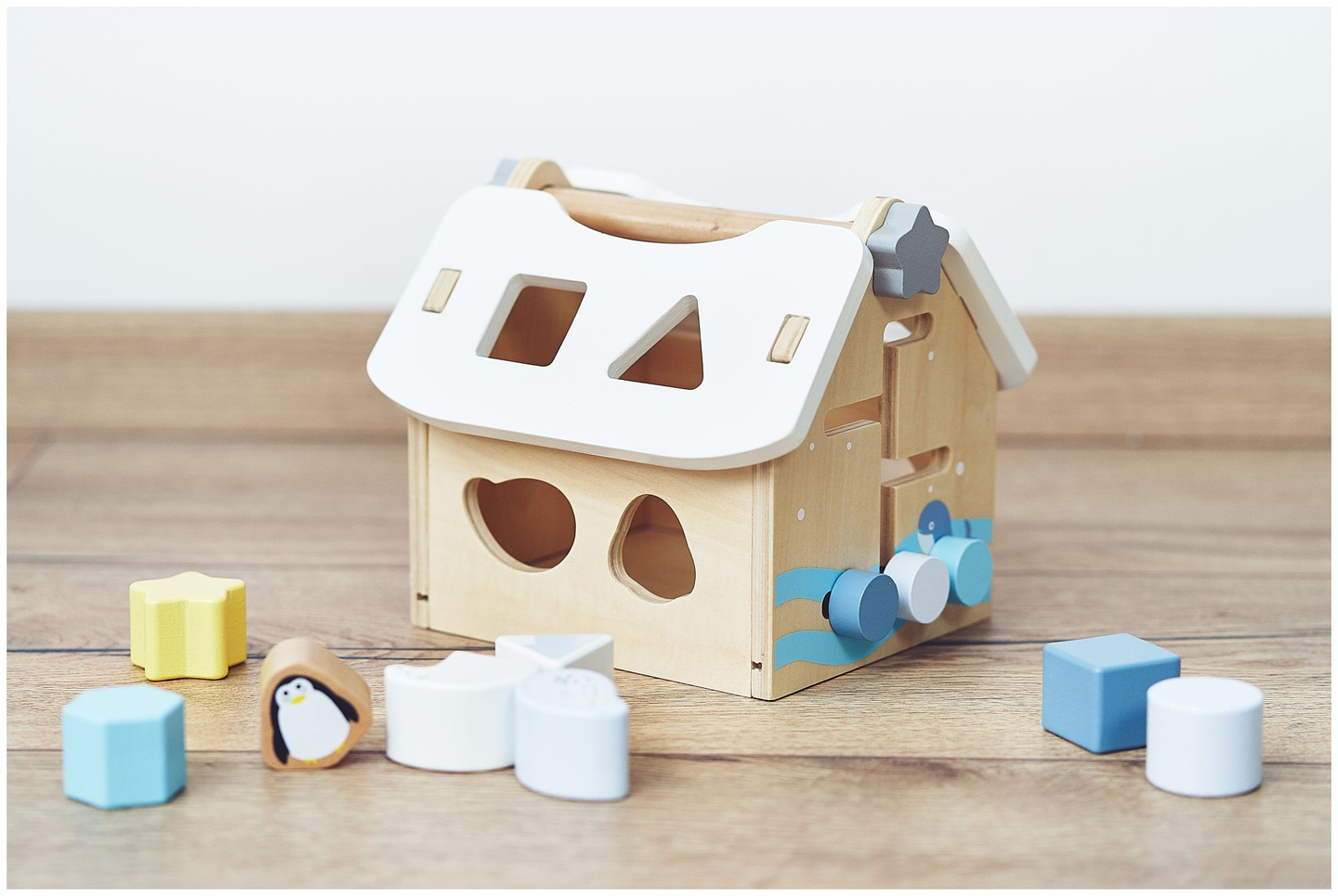 Sorter - opettavainen puutalo palikoilla