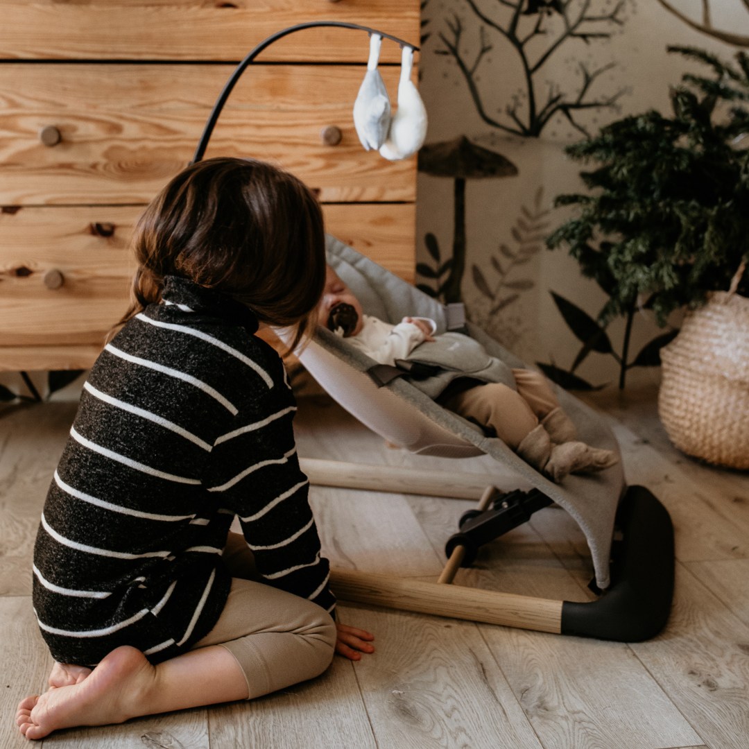 2-in-1 keinutuoli Moby-Systeemi LILY - harmaa - harmaa