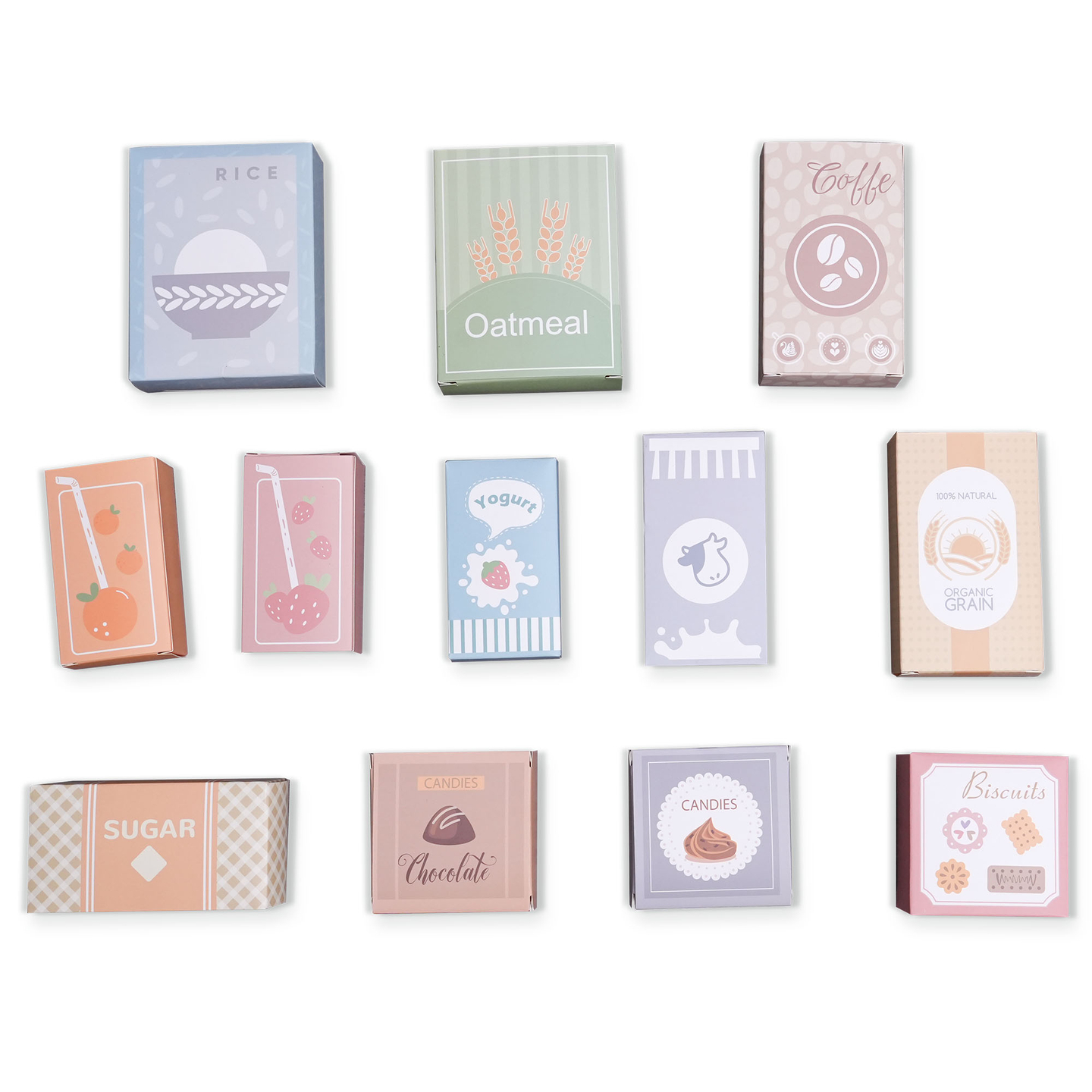 Suuri puinen XXXL-myymälä lapsille pikaruokapalkalla - Kulmakauppa + kahvinkeitin + uuni + jääkaappi - 106 ac.