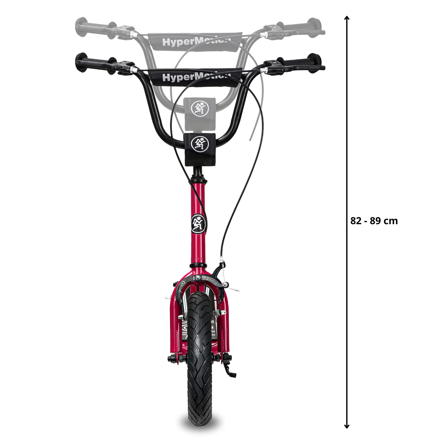 HyperMotion RUBY 12 skootteri (30 cm puhallettavat pyörät) - fuksia/magenta