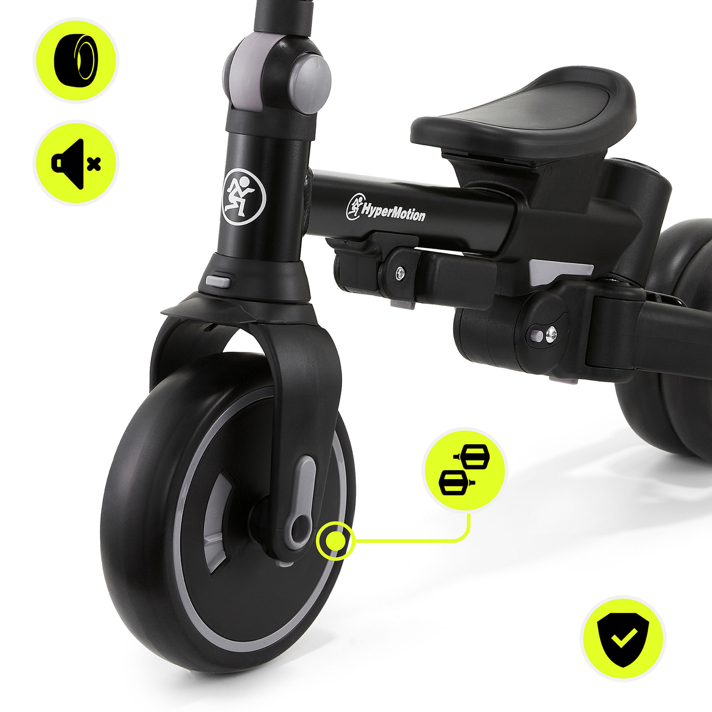 8in1 monitoiminen kolmipyörä TOBI FOREST - harmaa