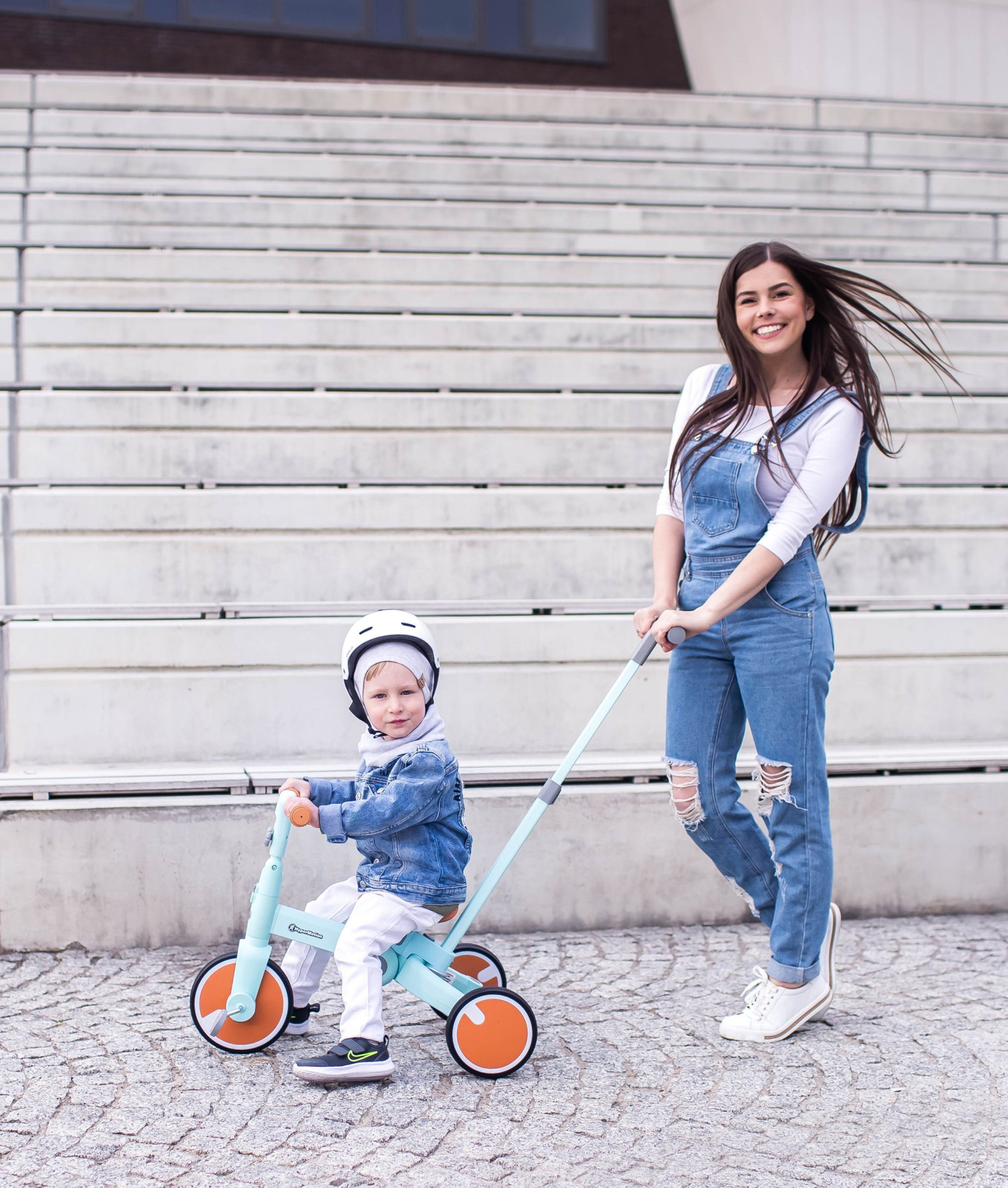 Lasten kolmipyörä, maastopyörä, lastenrattaat - 5 in 1 HyperMotionilta