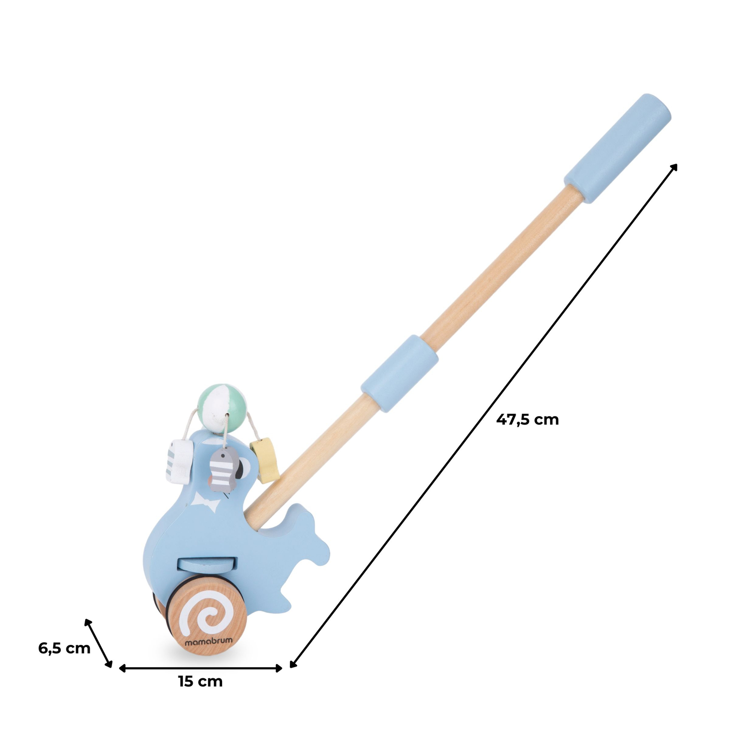 Puinen tiiviste, jossa on työntötanko - työntöaisa