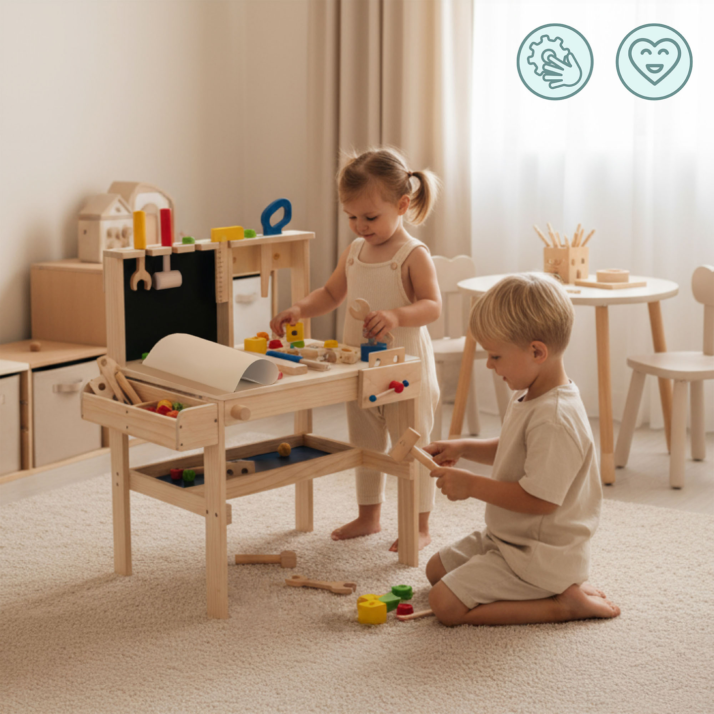 Puinen DIY-sarja XXL - 75 palaa