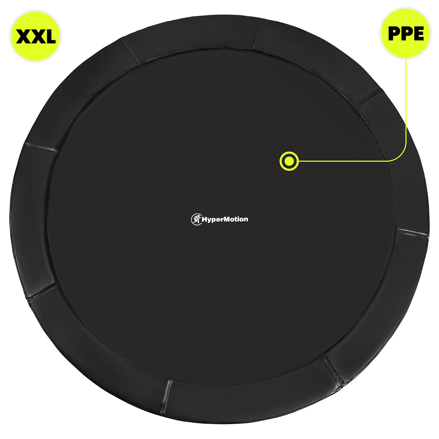 XXL puutarhatrampoliini lapsille HyperMotion - 366 cm 12FT - tikkailla ja sisäverkolla - kotiin ja puutarhaan - max 150 kg