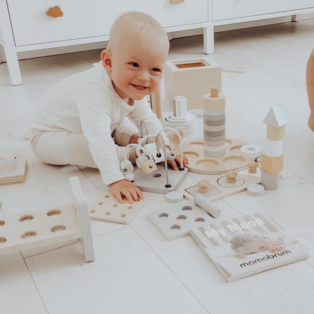 Montessori opetuslaatikko pienille lapsille - 6 lelua