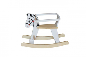 Puinen keinuhevonen kaiteilla K11