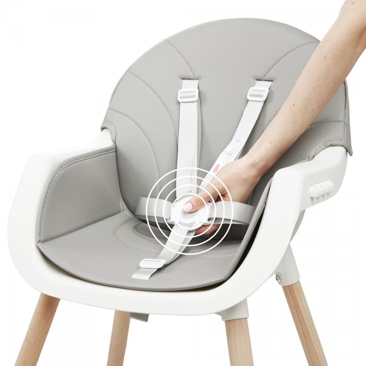 AMELIA syöttötuoli 3in1 Moby-järjestelmä, harmaa