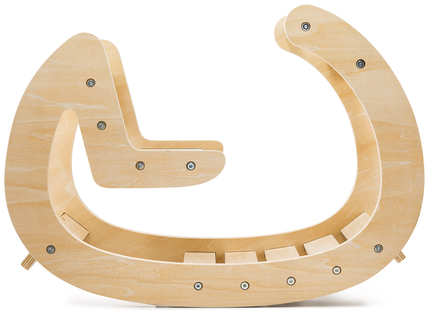 Montessori puinen leikkikenttä keinu - luonnonpuu - 12 kk alkaen.