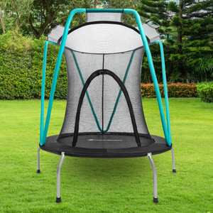 Mint trampoliini 137cm suojaverkolla - 3-8 vuotiaille lapsille - kotiin ja puutarhaan