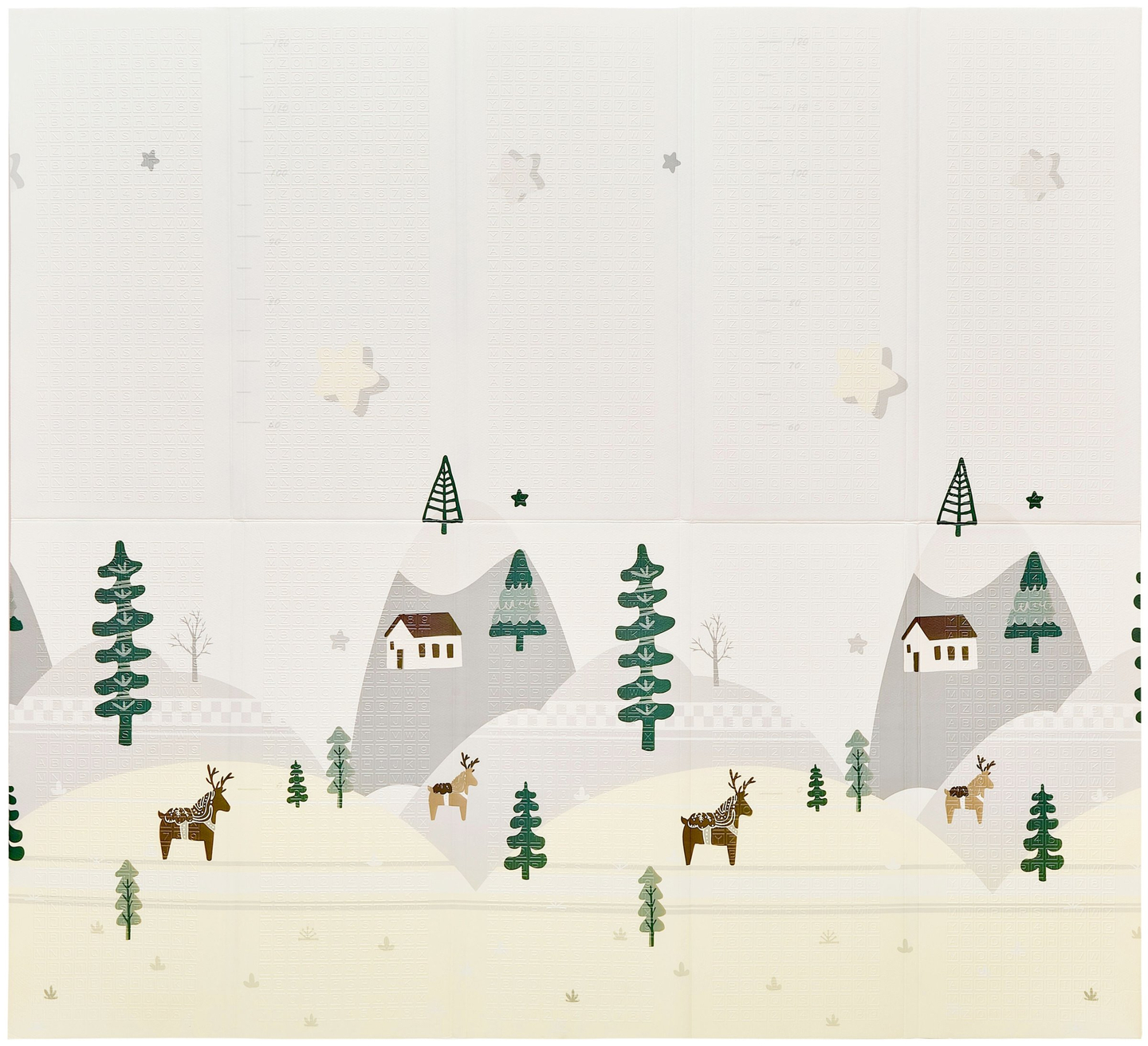 Kaksipuolinen vaahtomuovimatto XXL - kokoontaitettava 1 CM (vuoristo ja maantie)