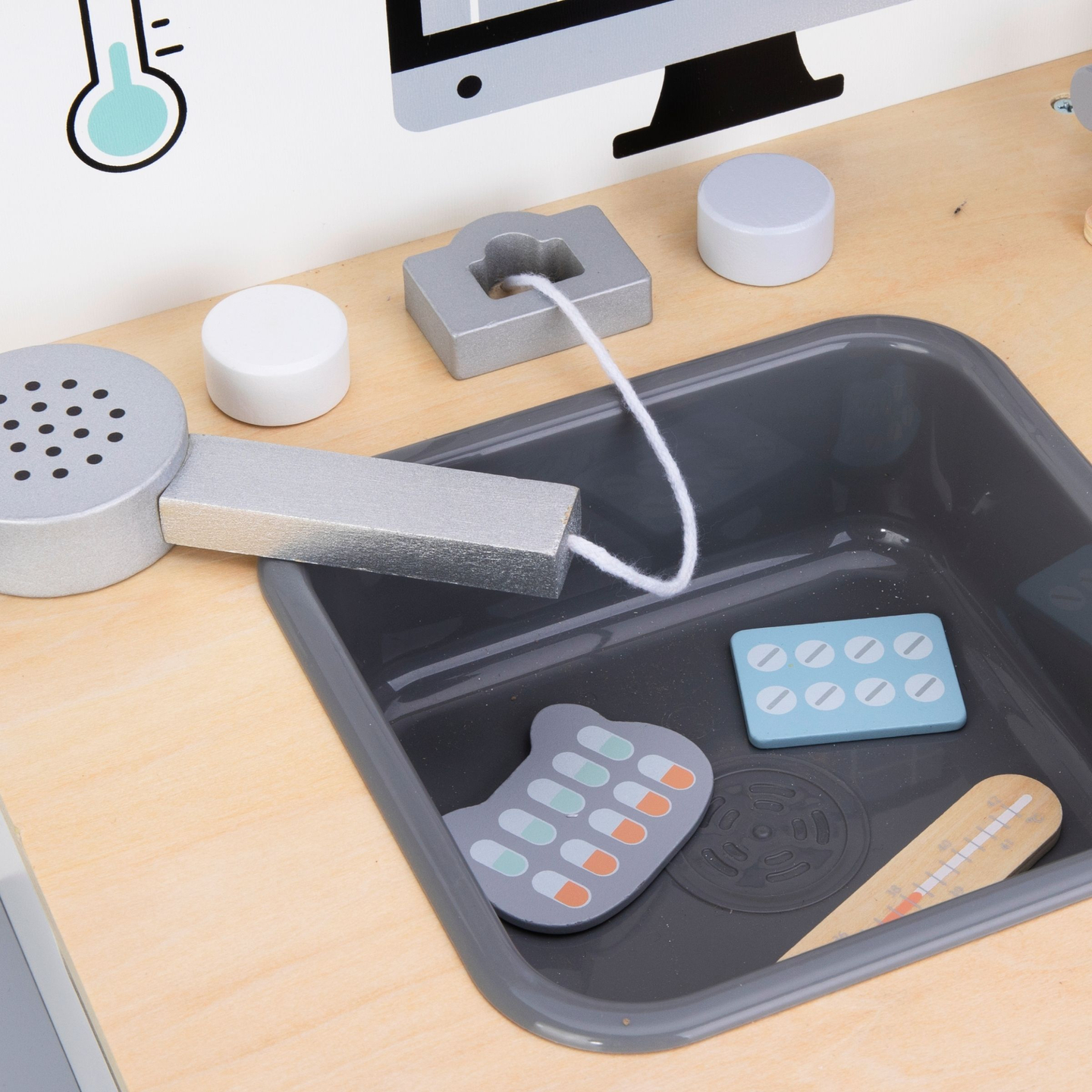 Eläinsairaala - puinen setti