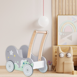 Puinen lastenrattaiden kävelytuoli