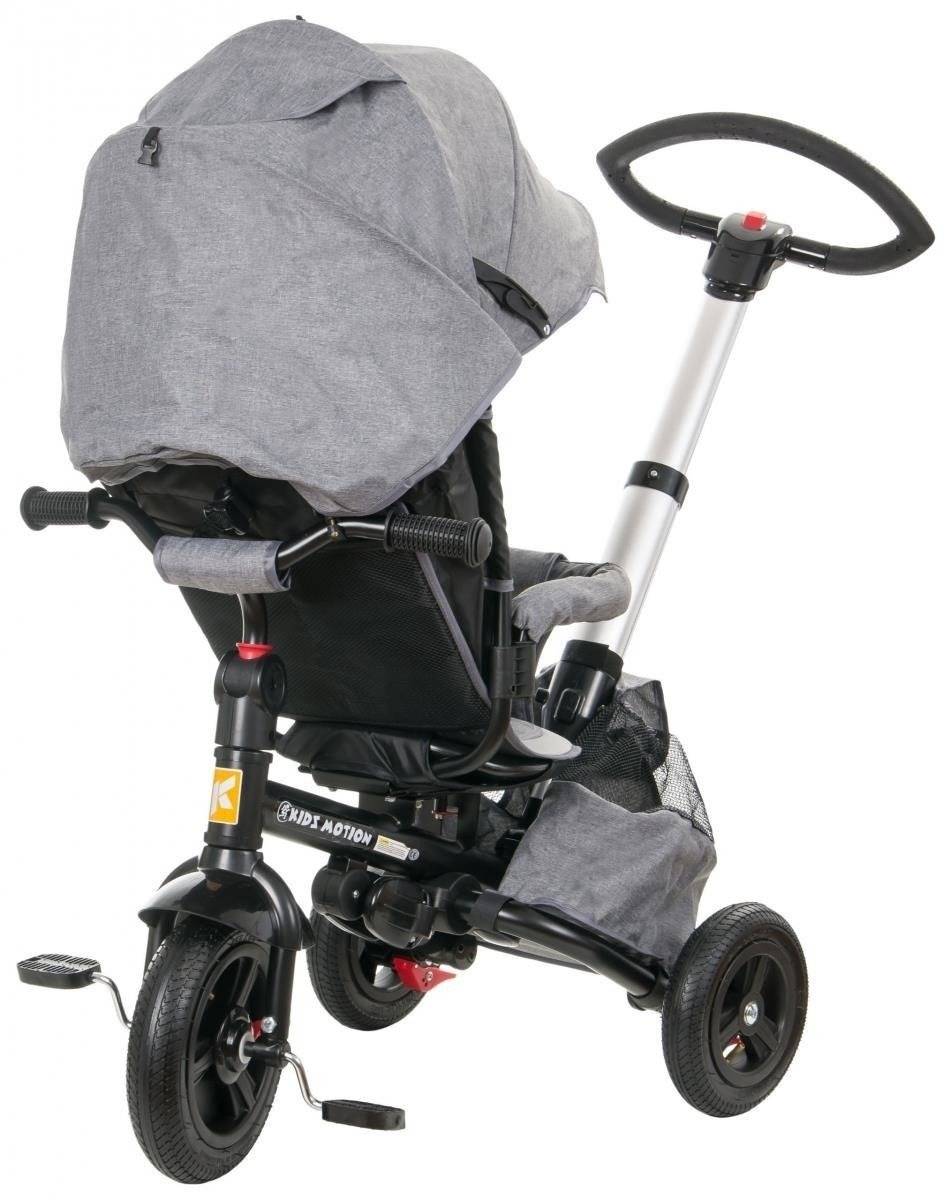 Tobi Velar kolmipyöräinen polkupyörä + sadekelmu - harmaa