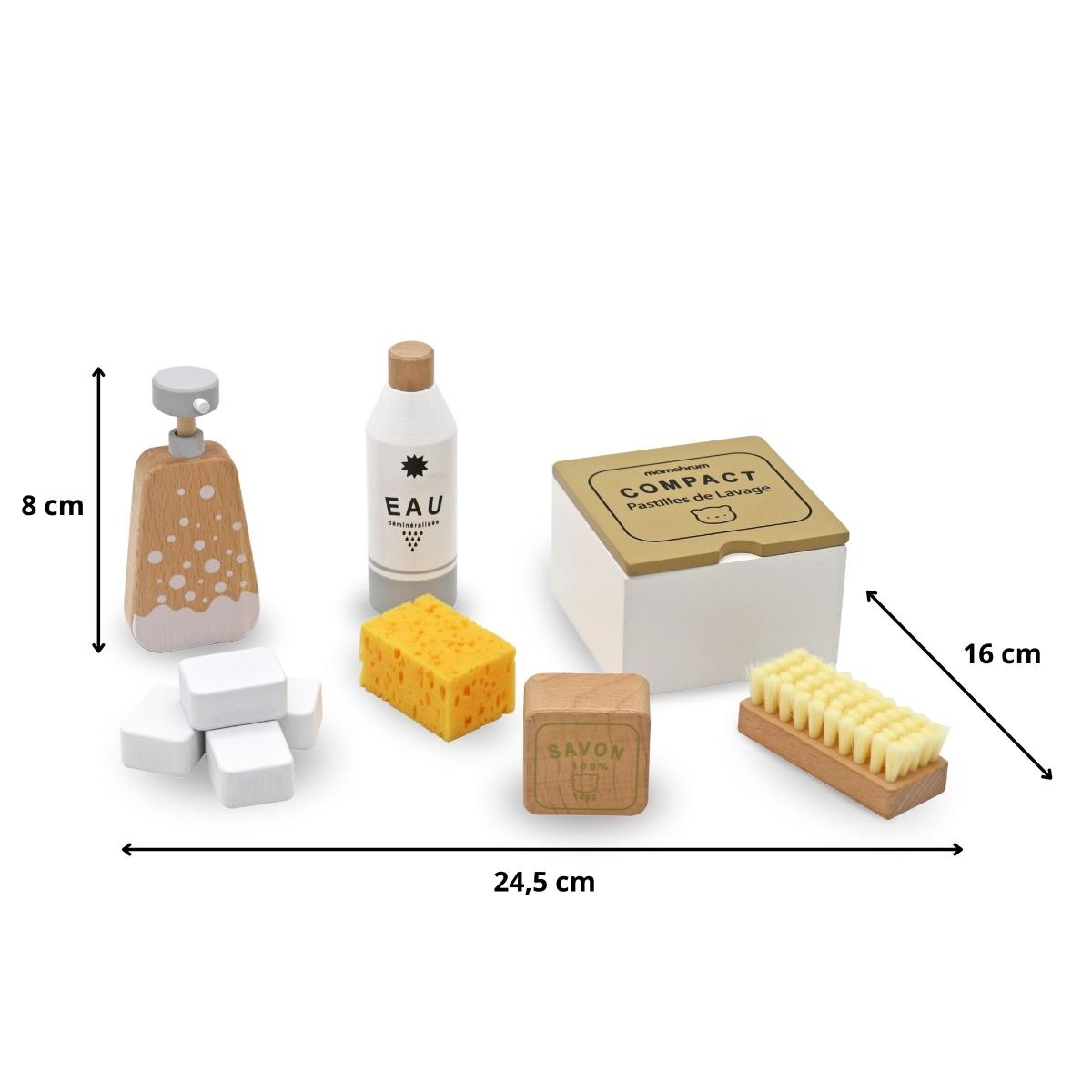 Puinen siivoussarja lapsille - 10 tuotetta