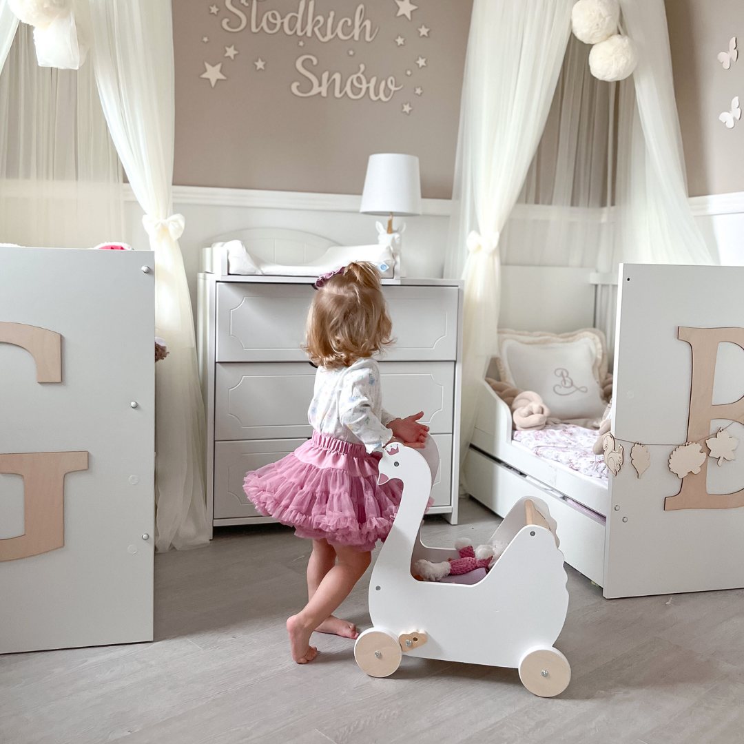 Puiset nukenrattaat - Swan