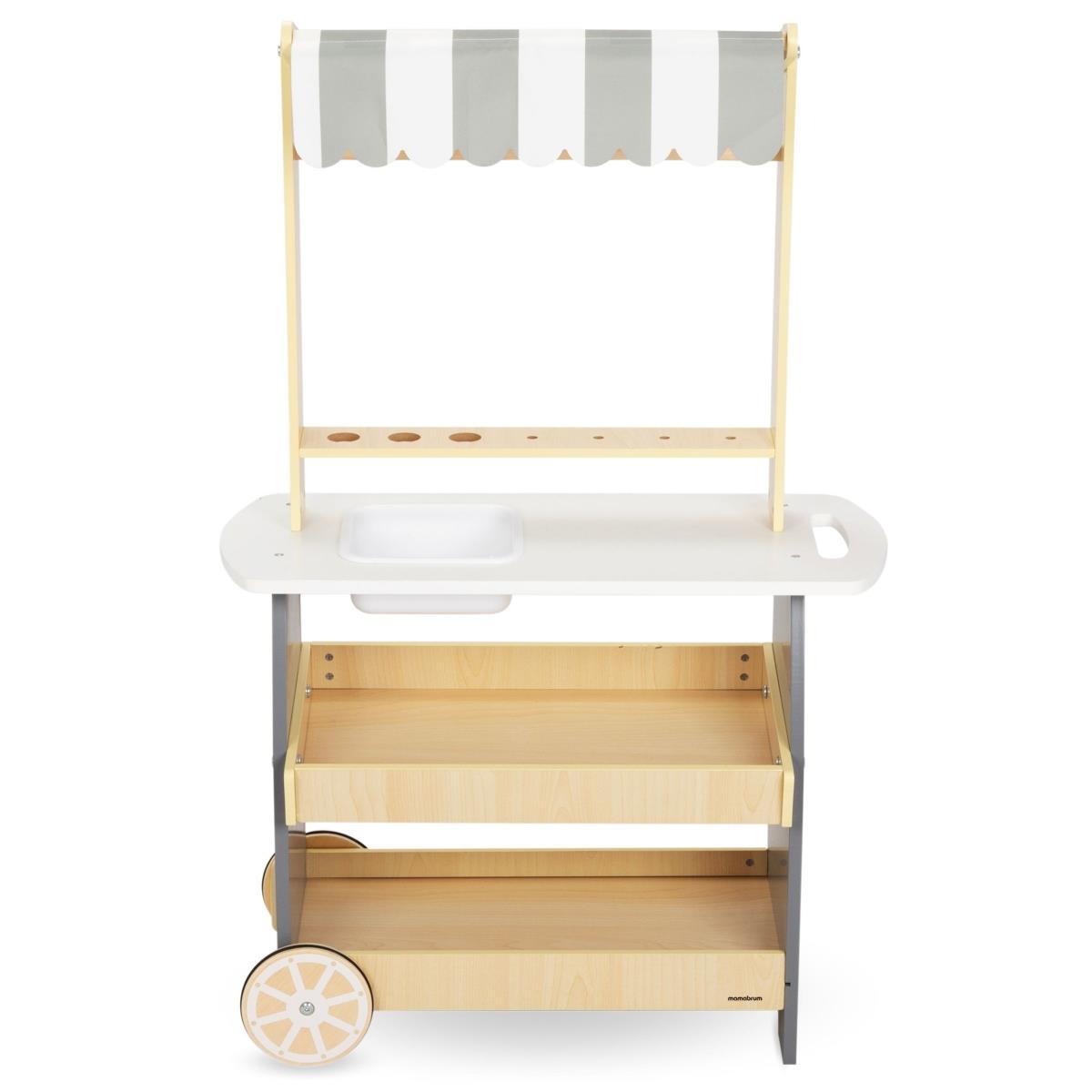 Puinen jäätelöbaari pyörillä - jäätelövaunu - jäätelövaunu