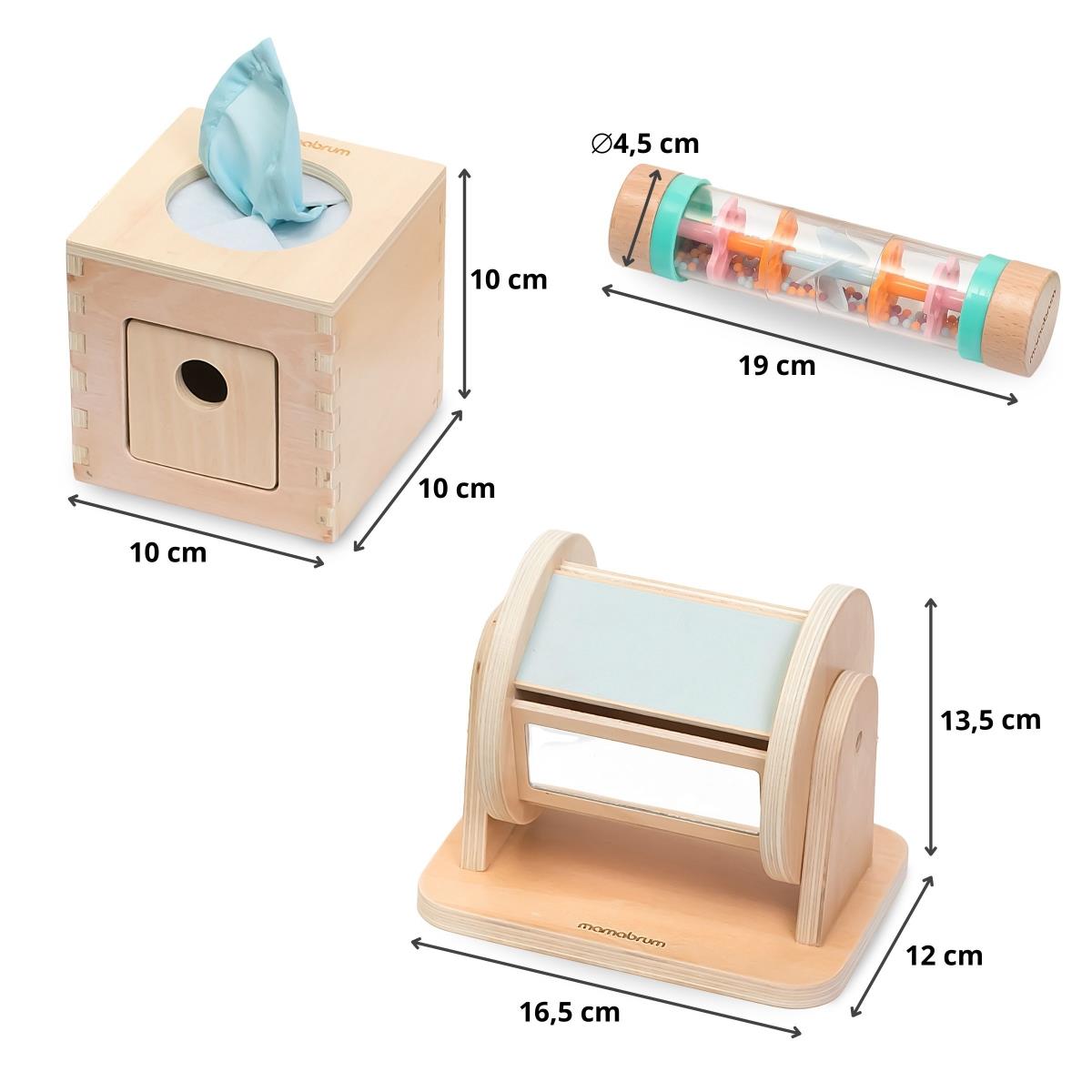 Montessori-lelusarja taaperolle 0-6 kuukautta