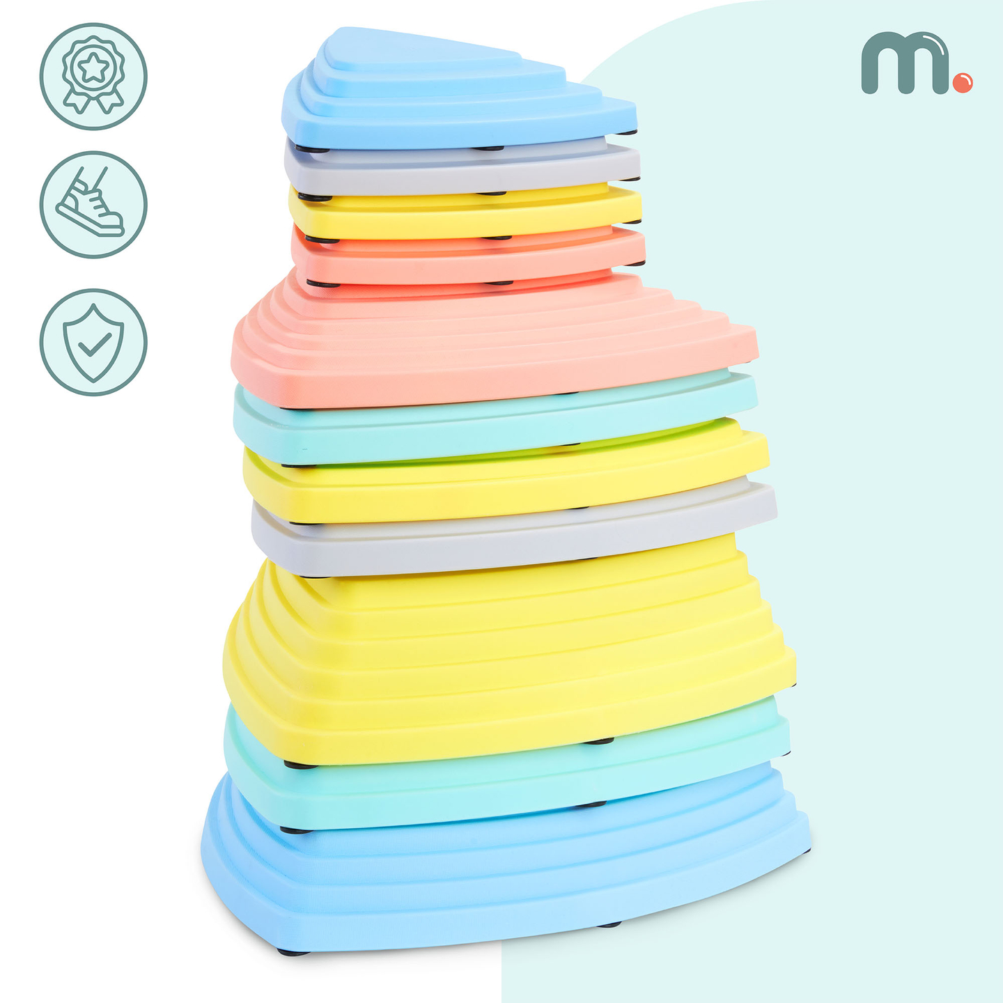 Värilliset tasapainokivet - 11 kpl