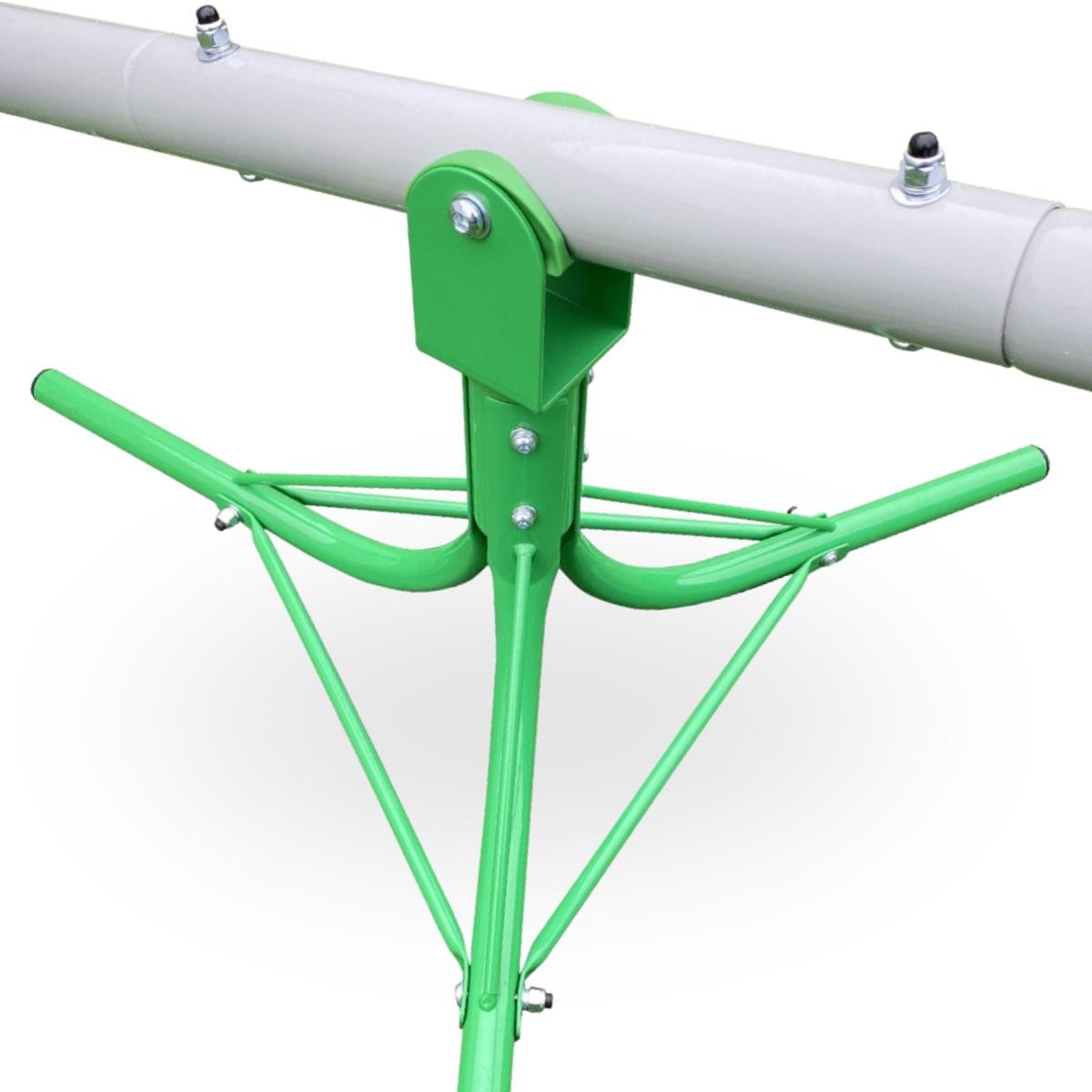 2-in-1-keinu puutarhakeinu, 2-hengen tasapainopalkki 360 asteen karusellitoiminnolla