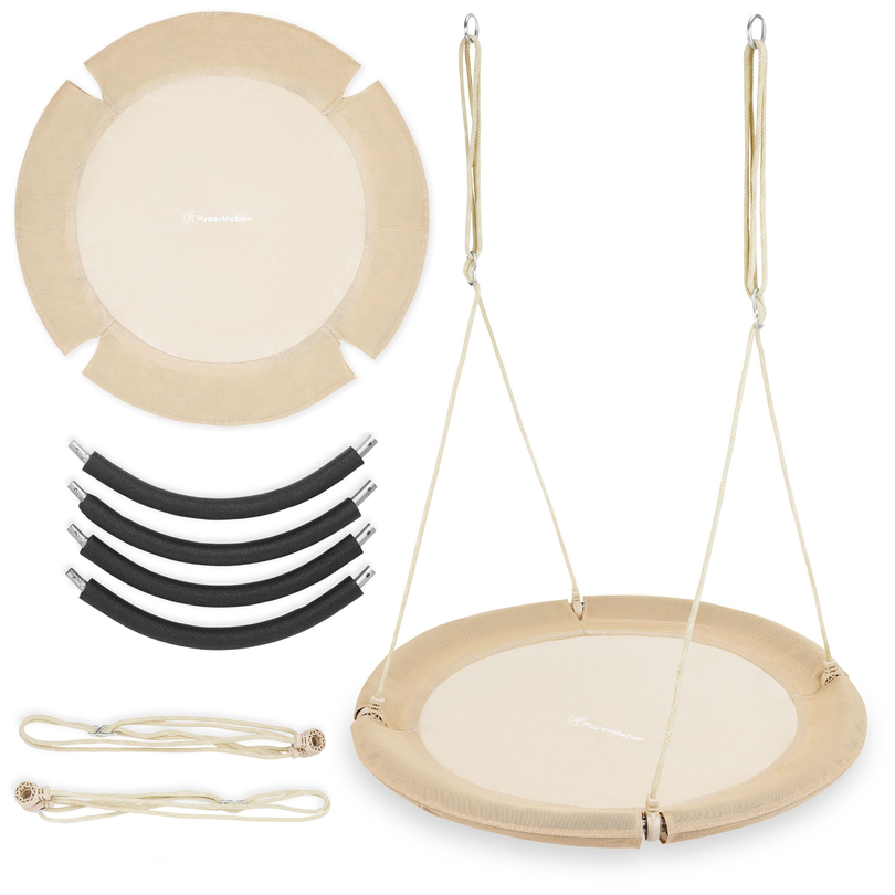 HyperMotion haikaranpesä keinu - 100 cm halkaisija, boho beige väri