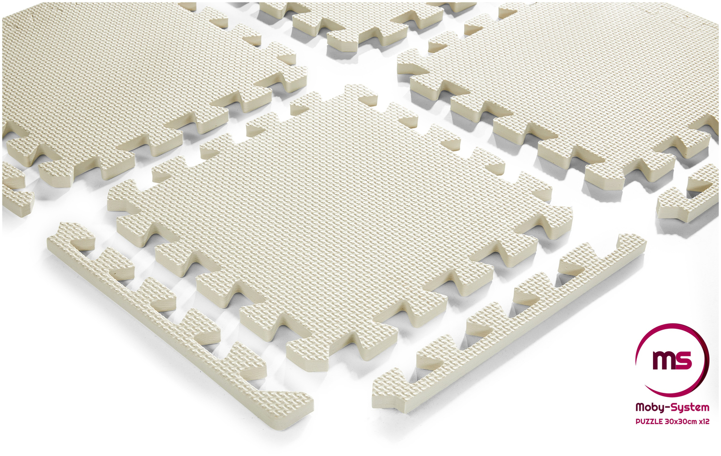 Vaahtomuovipalapeli 12kpl. - opettavainen vaahtomuovimatto 120 x 90 x 1.2cm reunuksella - harmaa