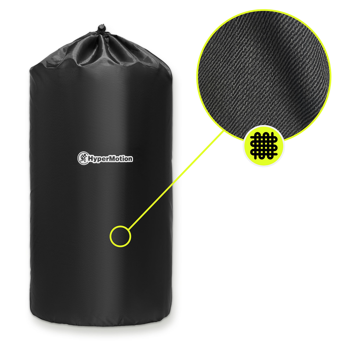 Akupunktiomatto tyynyllä ja päällisellä - 72 cm HyperMotion mustavalkoinen