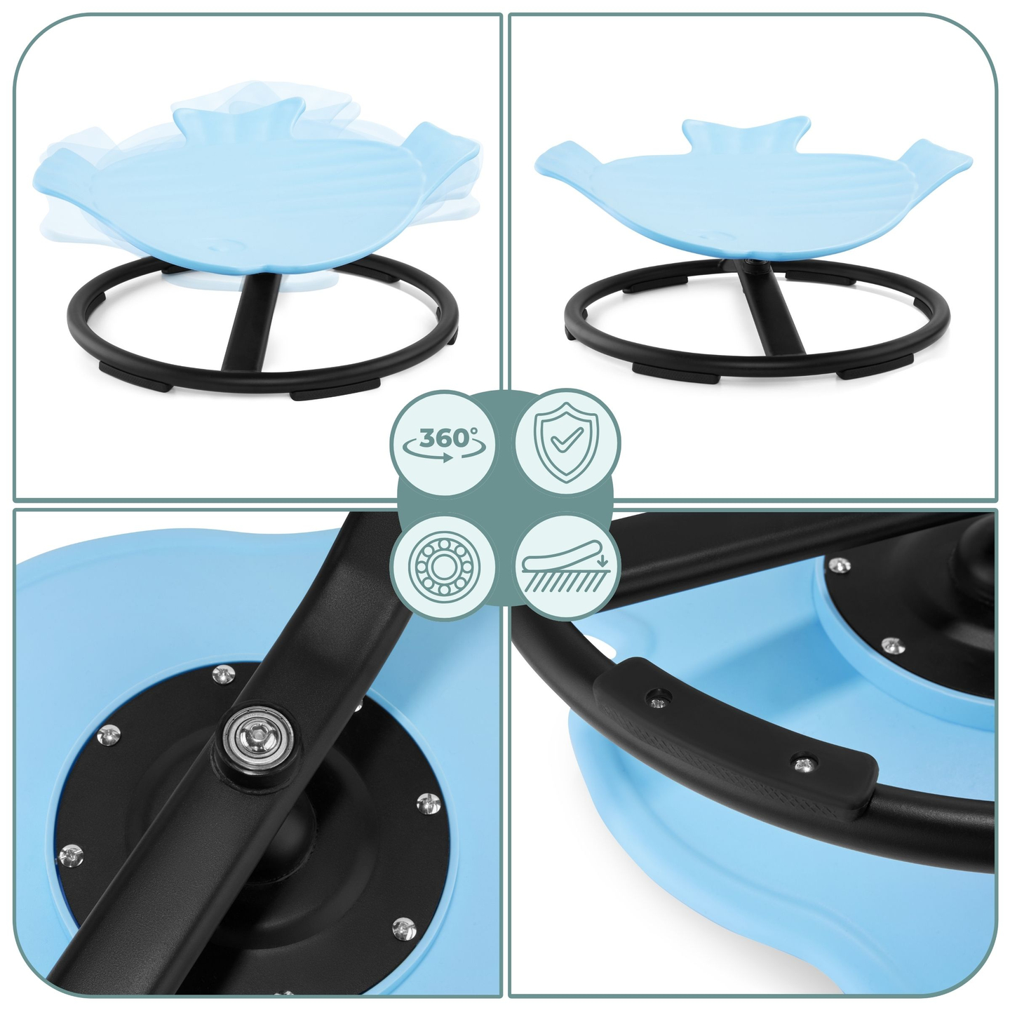 Minikaruselli lapsille Kala - sininen