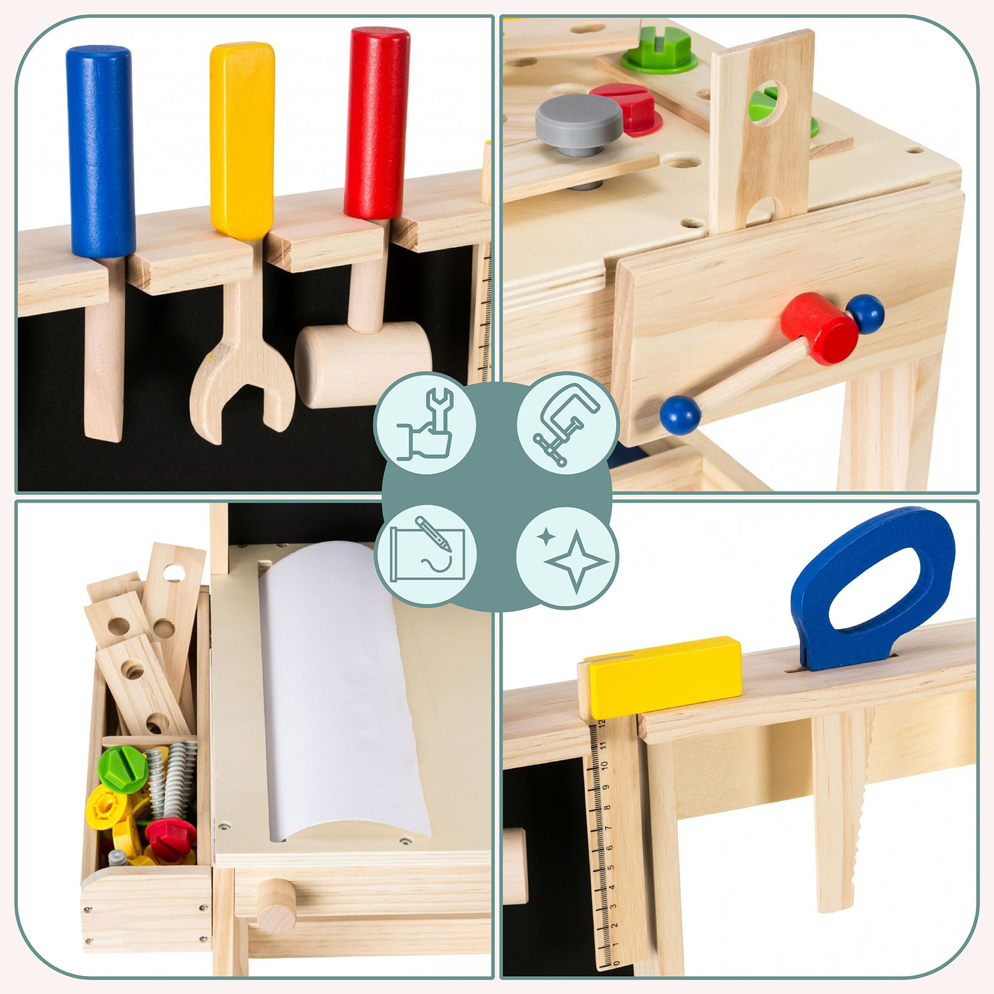 Puinen DIY-sarja XXL - 75 palaa