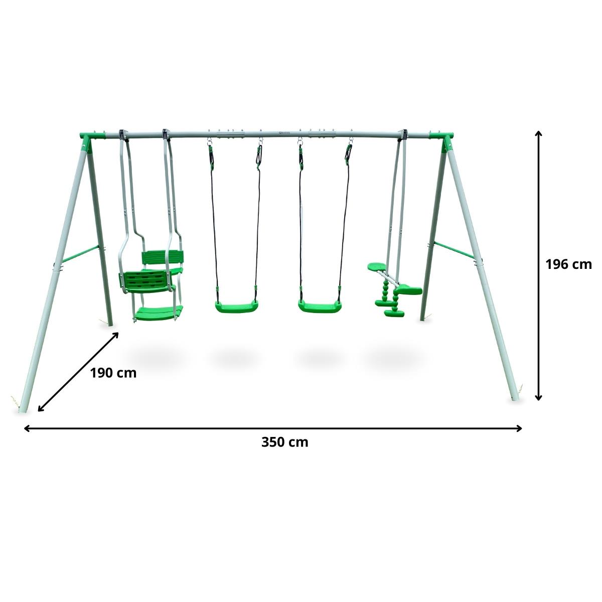6 hengen keinu lapsille - puutarha leikkipaikka