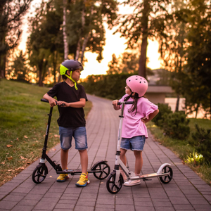 Kaksipyöräinen skootteri nuorille aikuisille - iskunvaimentimella - Hypermotion CITY SWIFT Winter Fox - 100kg