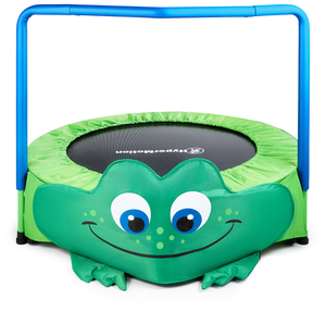 Frog - minitrampoliini lapsille - kahvalla - 50kg max - 91cm - kotiin ja puutarhaan