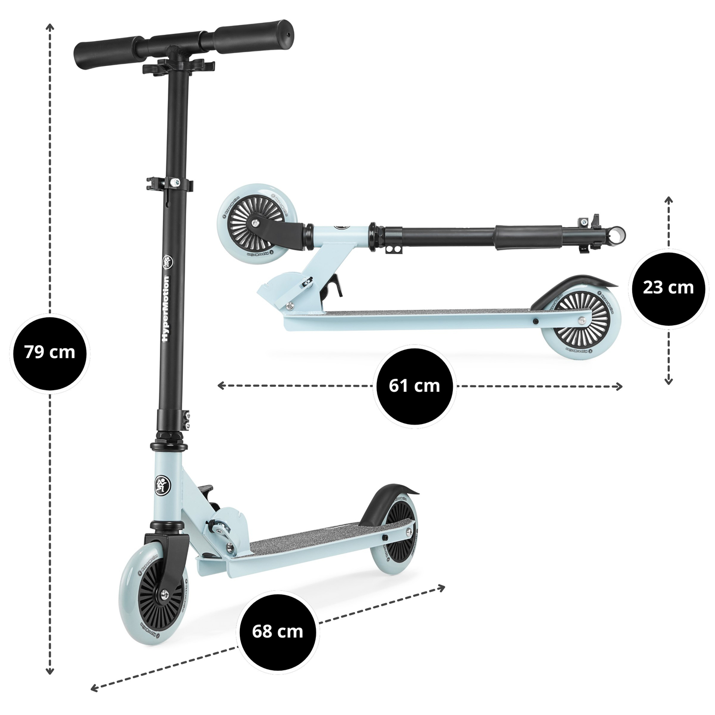 Kaksipyöräinen skootteri WILLY 3-8 vuotta osoitteesta HyperMotion - mintun värinen