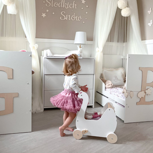 Puiset nukenrattaat - Swan