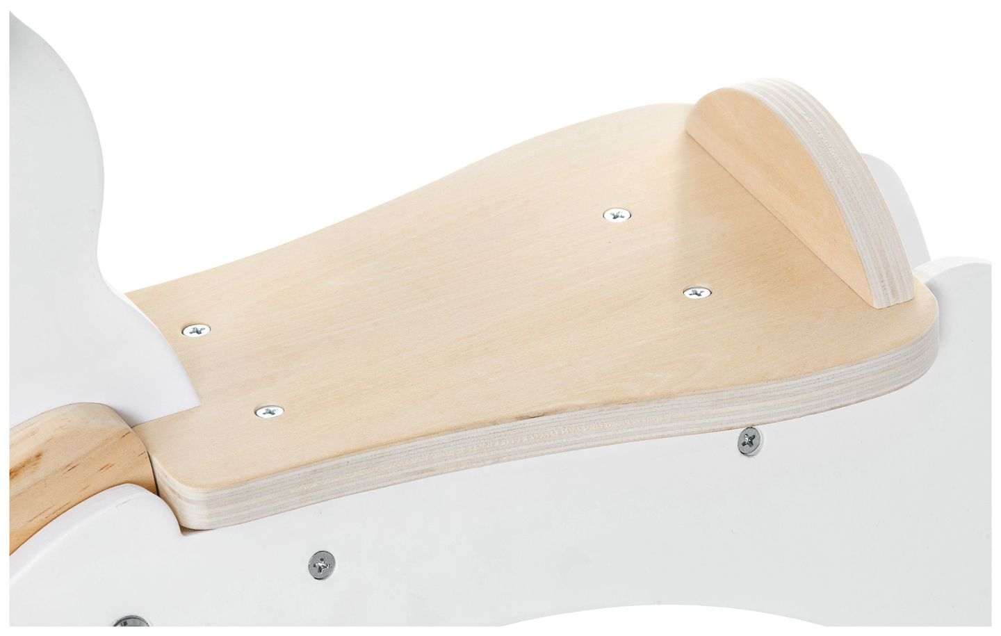 Puinen keinuhevonen - valkoinen - alkaen 12 kuukautta.