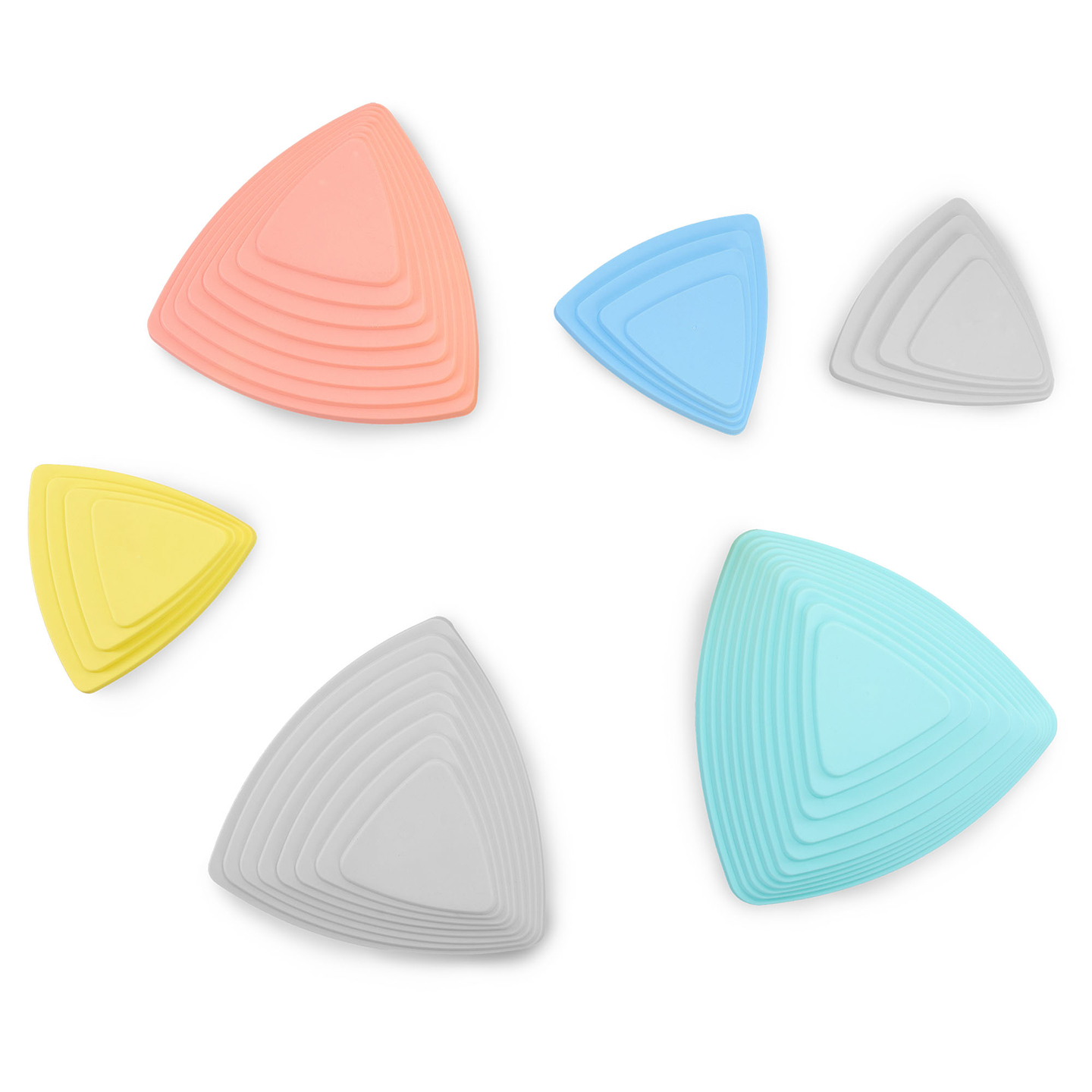 Värikkäät tasapainokivet - 6 kpl