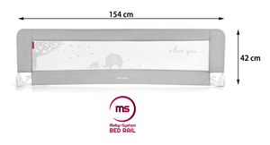 Sängyn turvakaide - Sängyn kisko - Harmaa