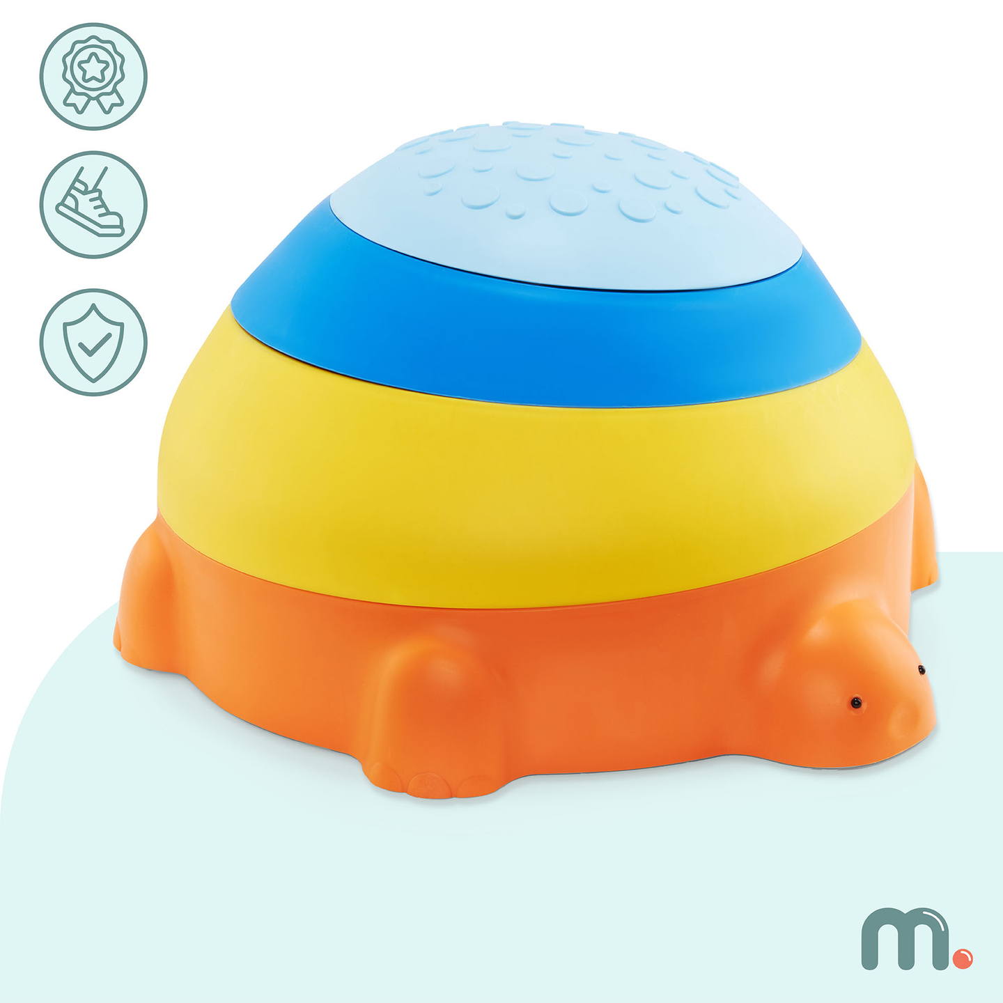 Aistipolku lapsille - Värikäs kilpikonna